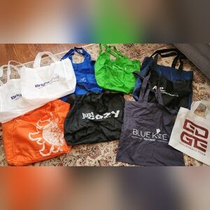 Lot Of 9 Reusable Grocery Bags/Totes